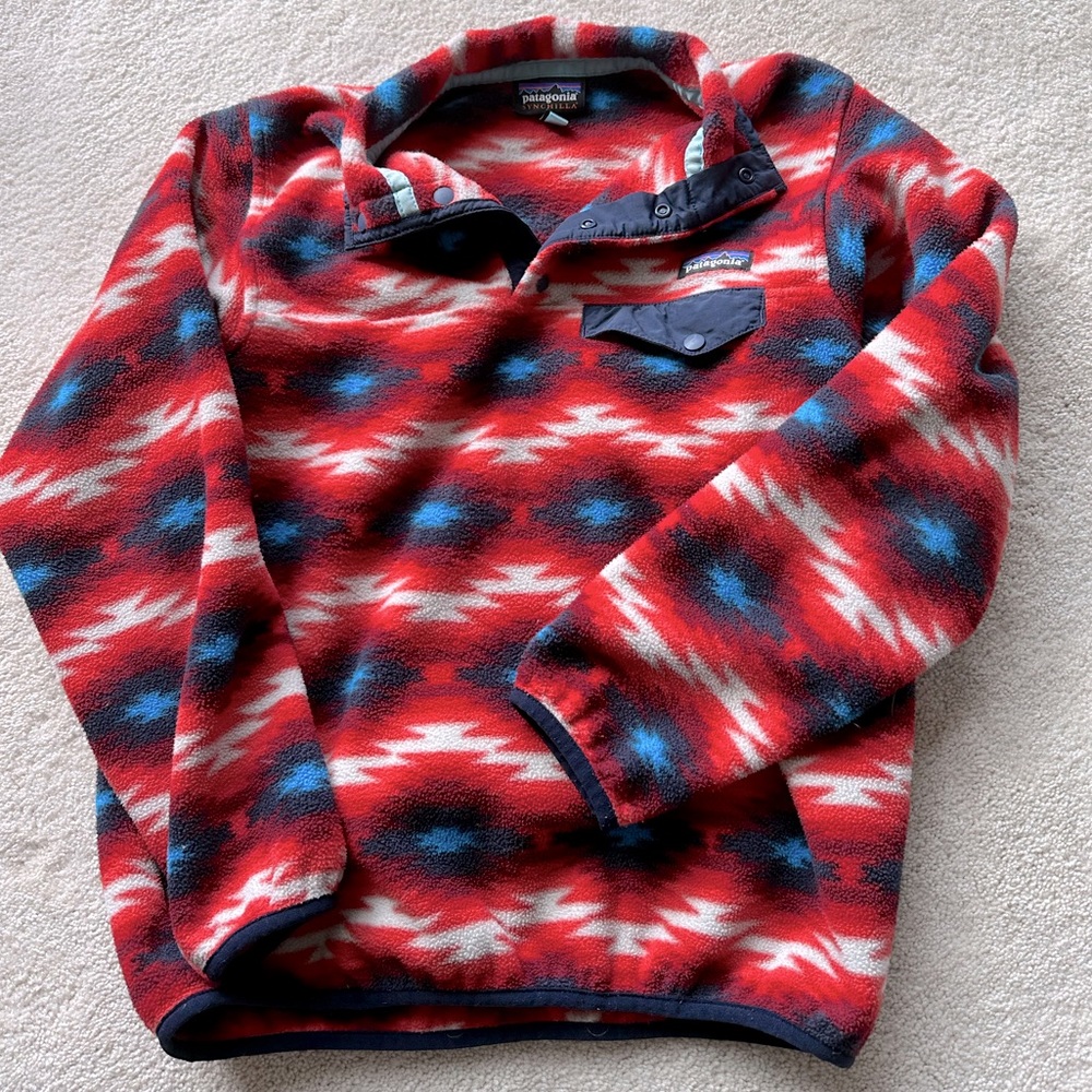 Rare wild desert Patagonia synchilla snap t pullover sweatshirt fleece